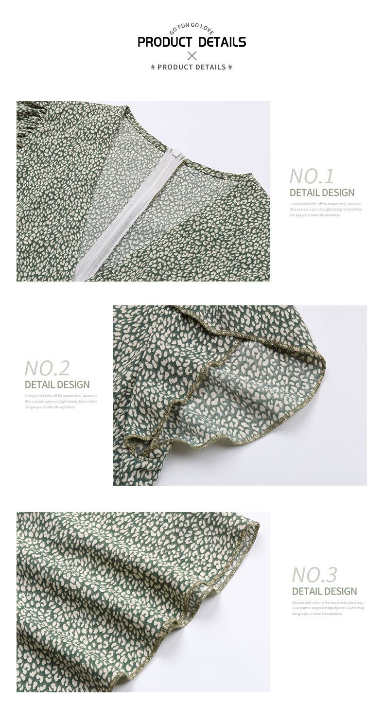 STYLE CROSS COLLAR PRINTED JUMPSUIT