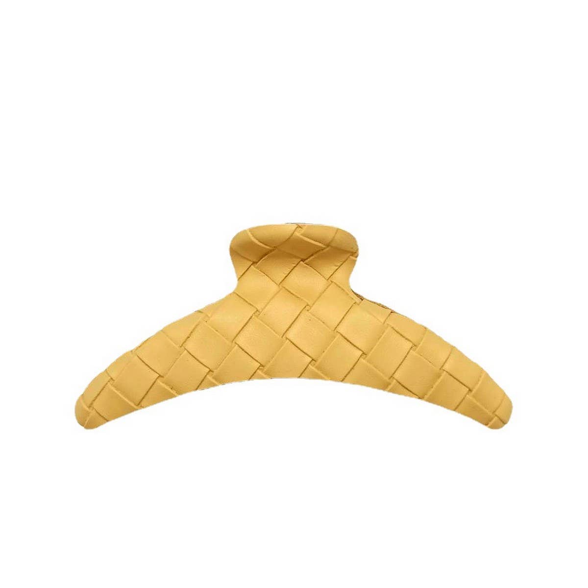 Elegant Woven Lattice PU Leather Hair Claw