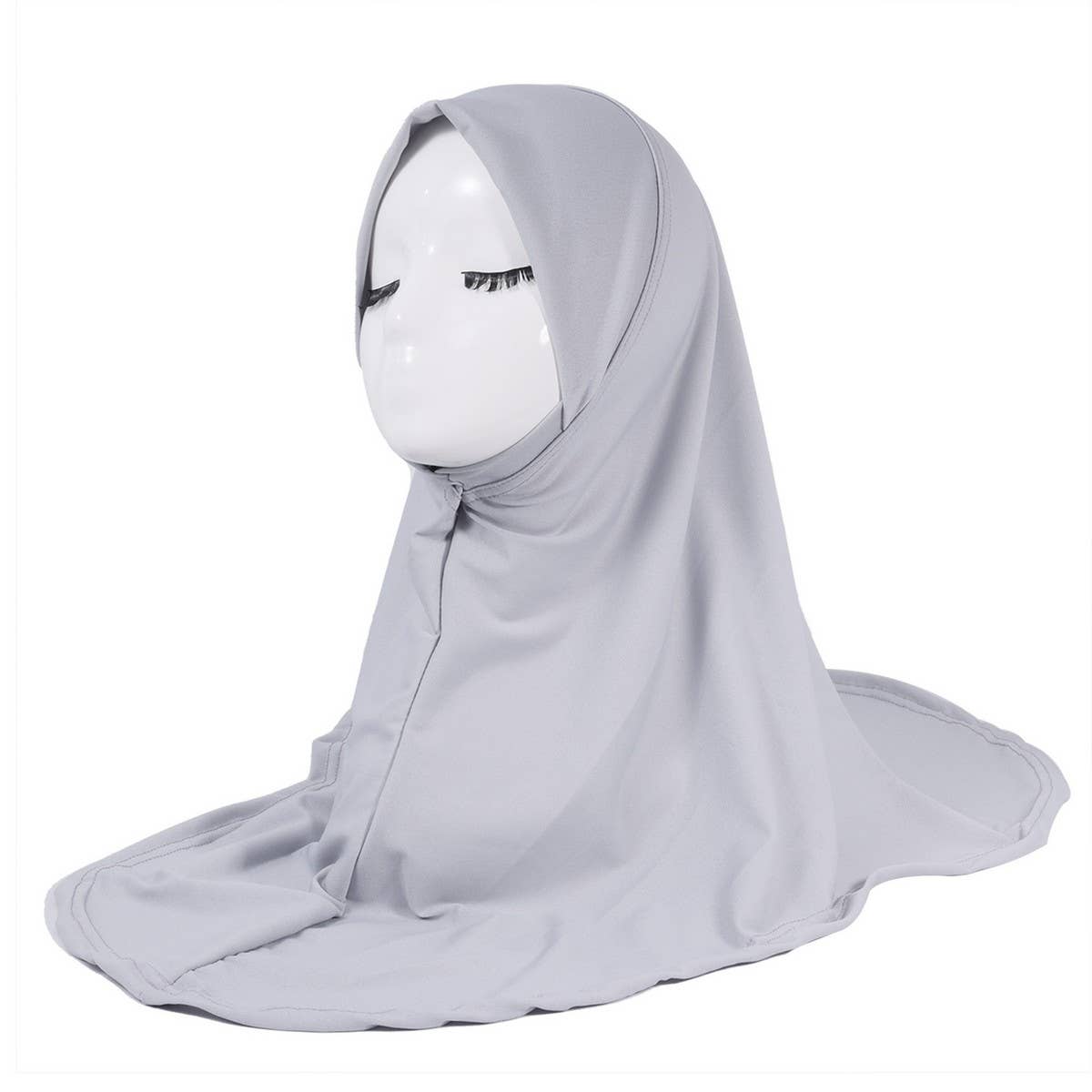 SOLID COLOR LOOSE PULLOVER ETHNIC HEADSCARF_CWASC2423