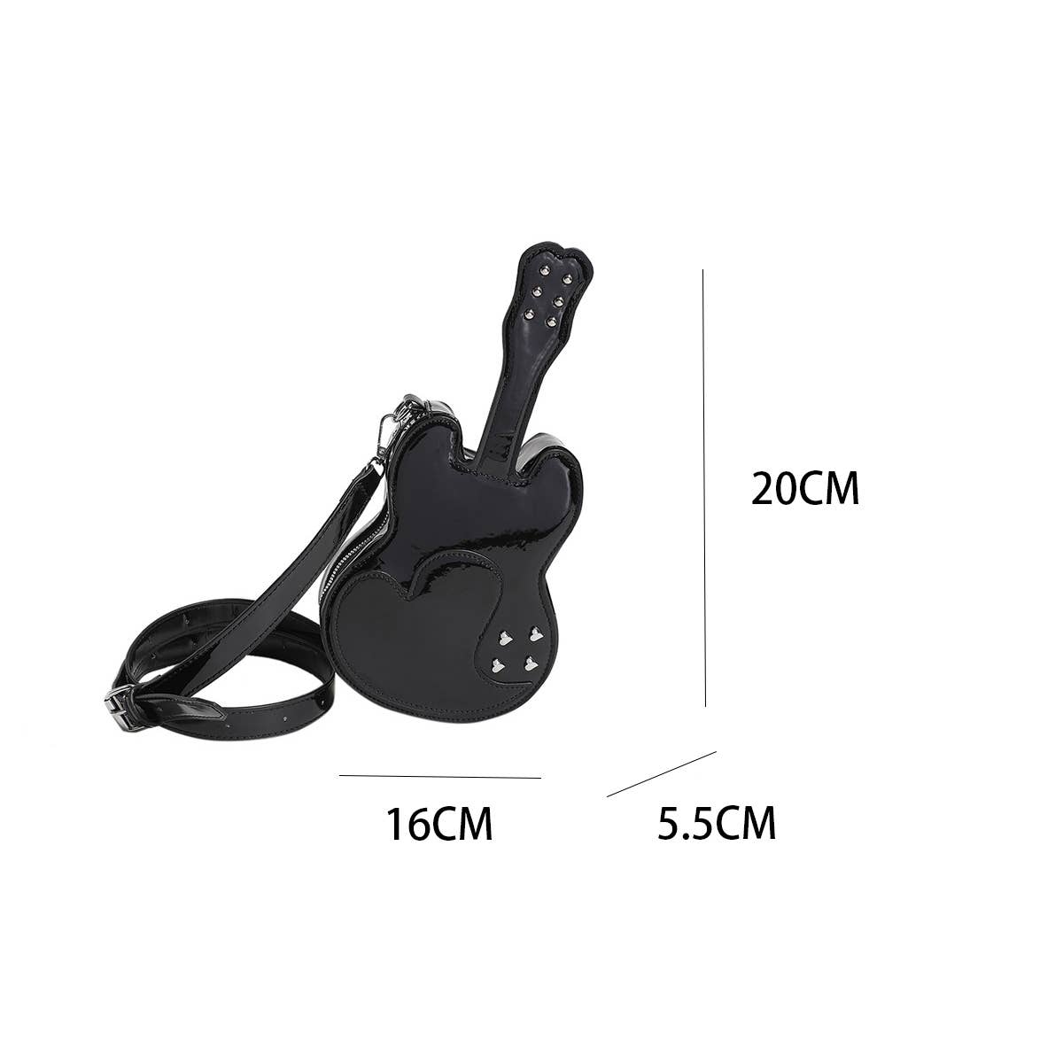 FASHION VIOLIN SHAPE CHAIN SHOULDER BAG_CWAB0995