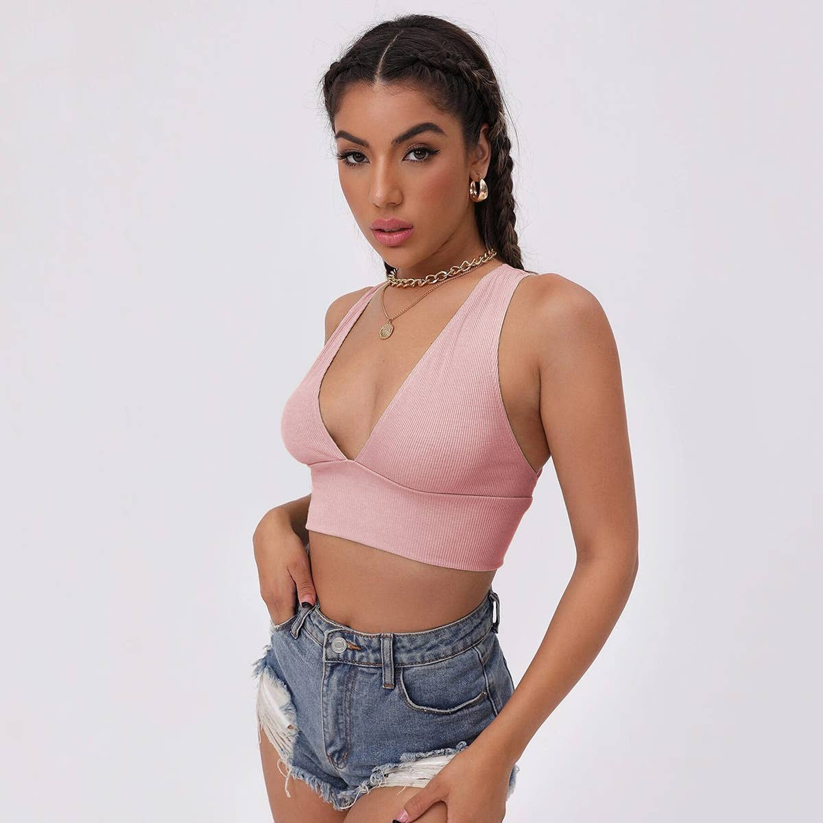 Women Sexy Sports Bra Crop Top with High Stretch