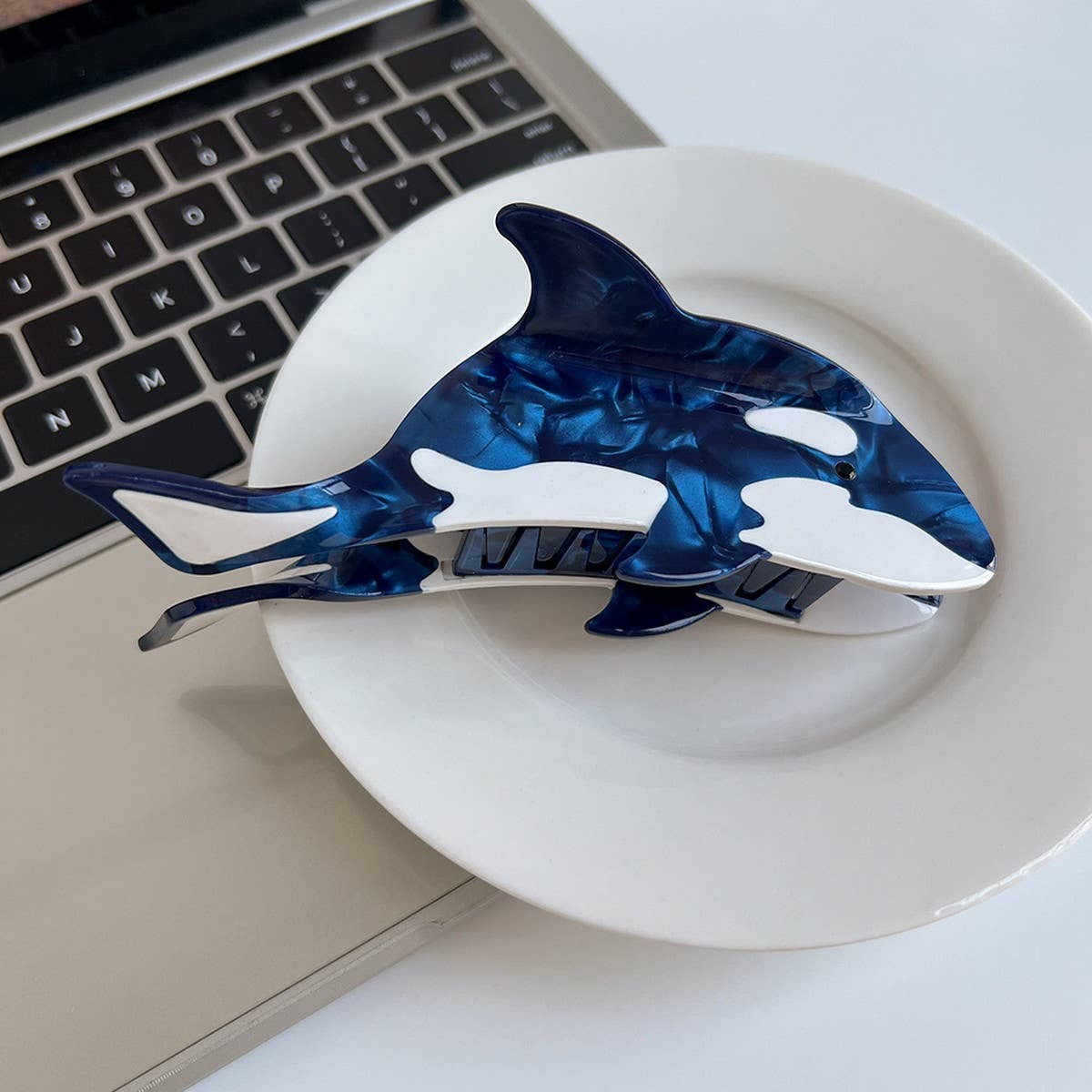 Whale Acetate Hair Claw Clip ? Ocean Style Grip