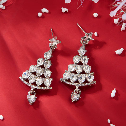ALL-MATCH CASUAL CHRISTMAS TREE EARRINGS_CWAJE2399