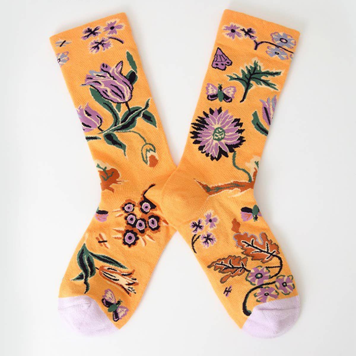 OIL PAINTING CREATIVE STREET SKATEBOARD SOCKS_CWMS0166