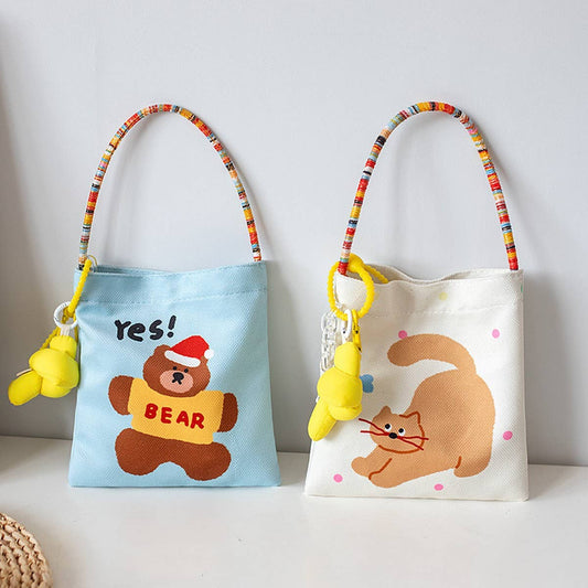 Mini Canvas Handbag for Girls, Summer Forest Style_CWAB5676