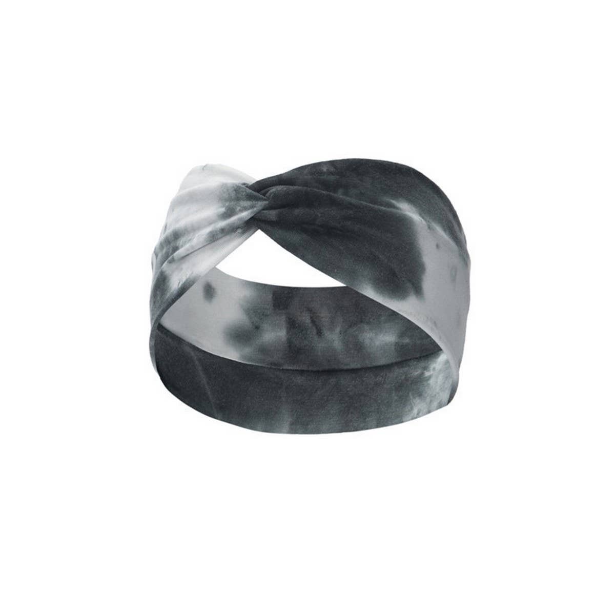 CWAHA6426_NEW STYLE KNOTTED CROSS WIDE ELASTIC HEADBAND