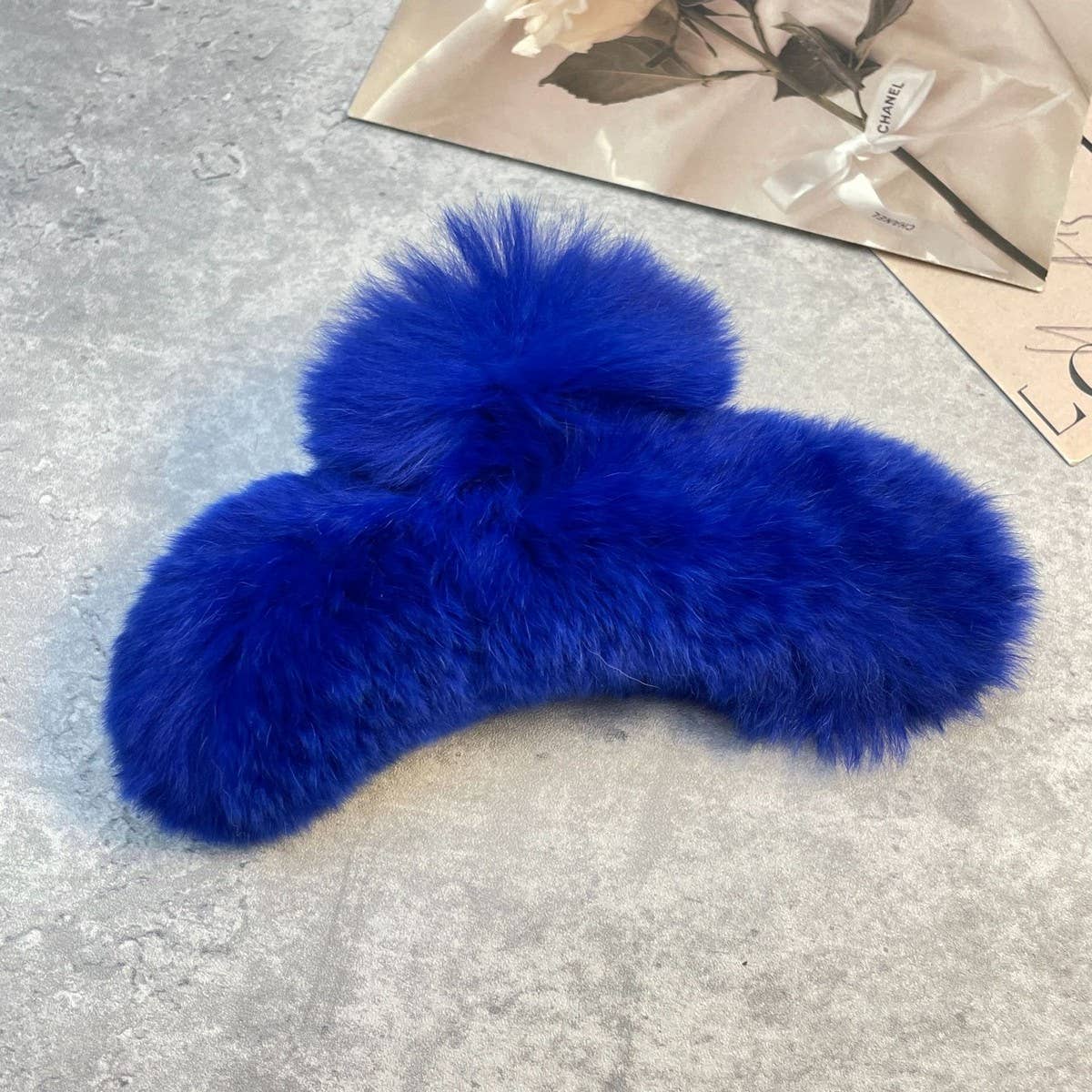 Rex Rabbit Fur Claws - Elegant Mixed Color Clips