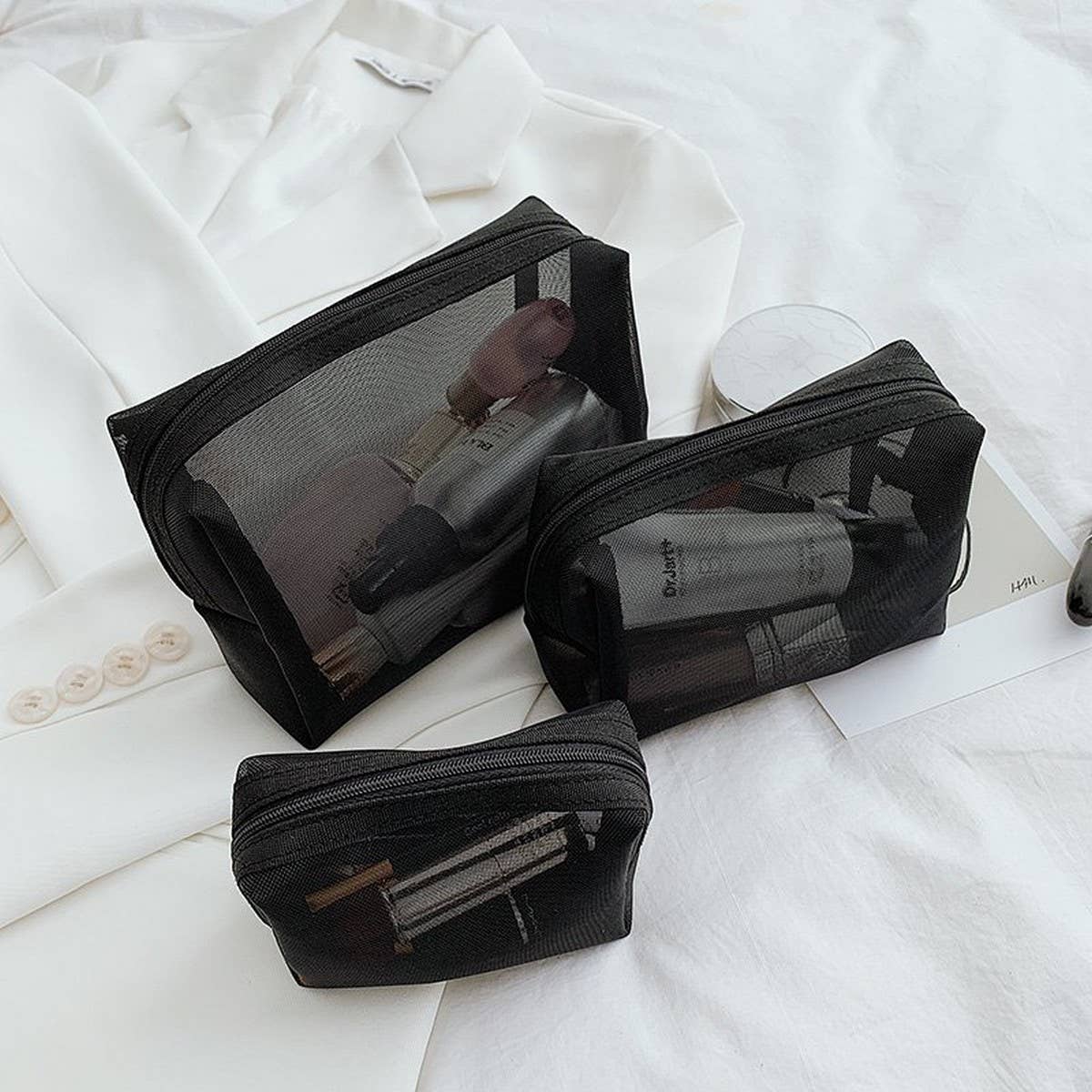 PORTABLE MESH COSMETIC BAG THREE-PIECE SET_CWAB4482