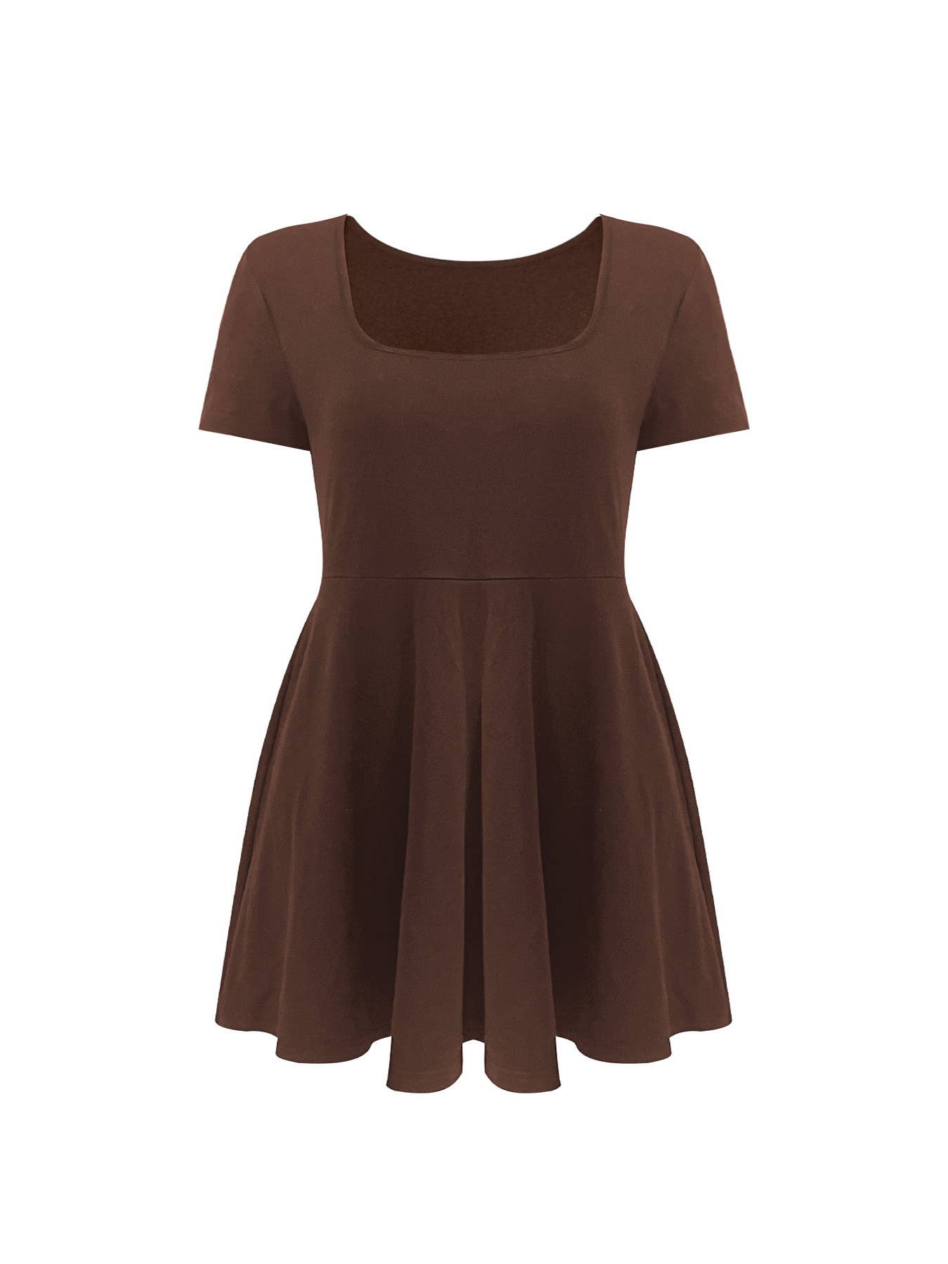 Waist-cinching dress and anti-glare shorts set