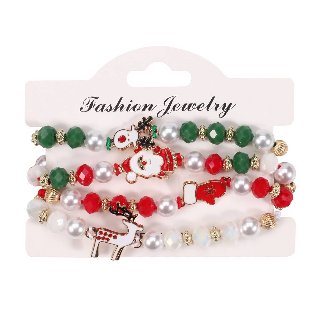 HAND-BEADED BRAIDED ADJUSTABLE BRACELET