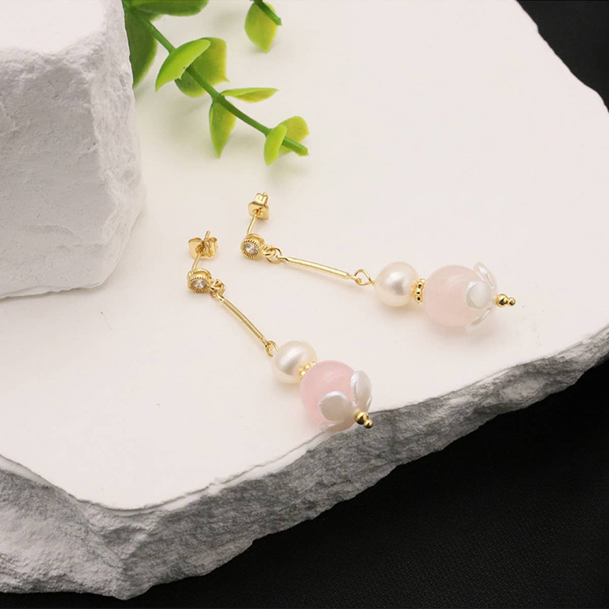 NEW DESIGN LONG FOREST PEARL EARRINGS FOR WOMEN