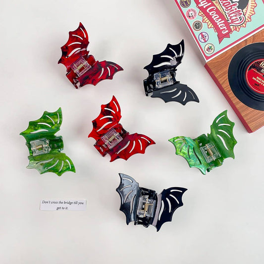 Halloween Bat Wing Gothic Hair Clip for Ladies_CWAHA1444