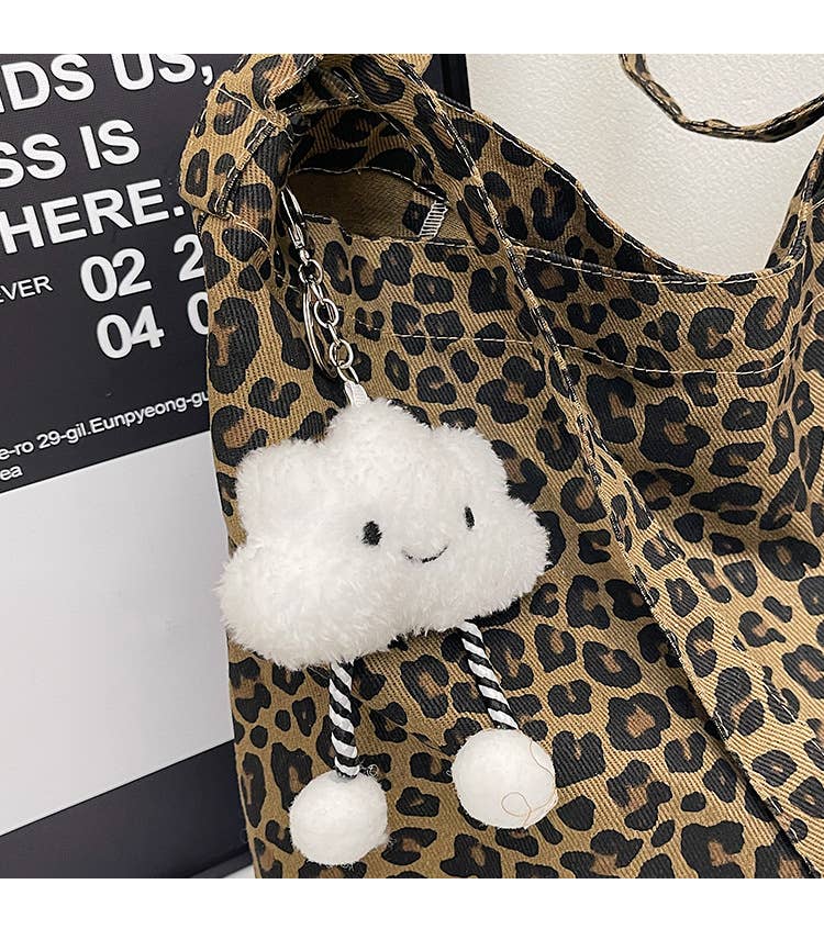 Leopard print large-capacity single-shoulder bag