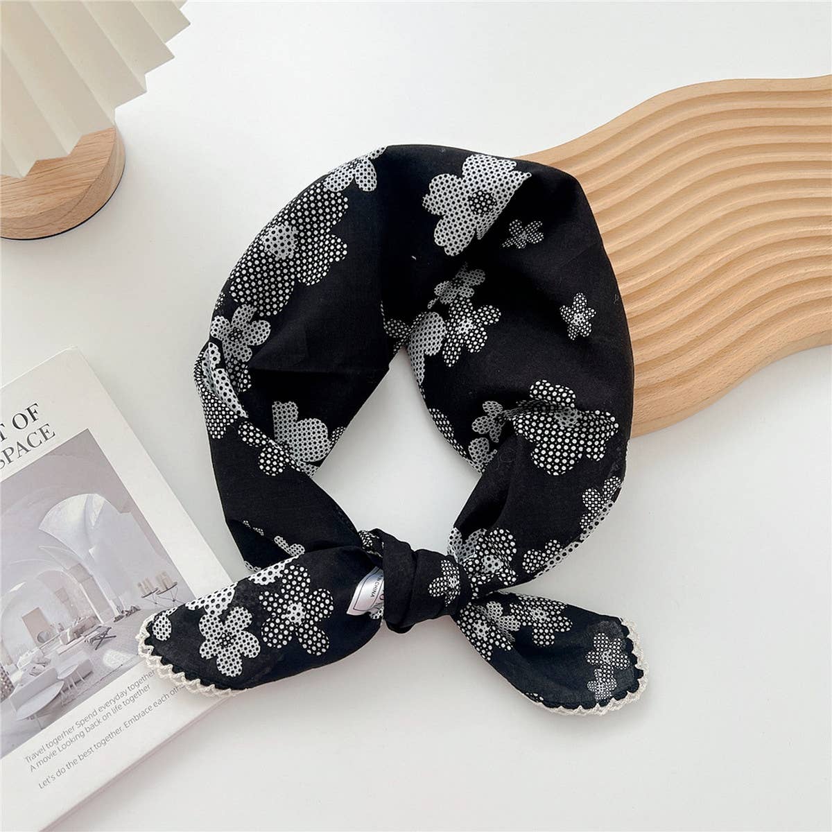 Cotton Linen Square Scarf for Women¡¯s Neck Wrap