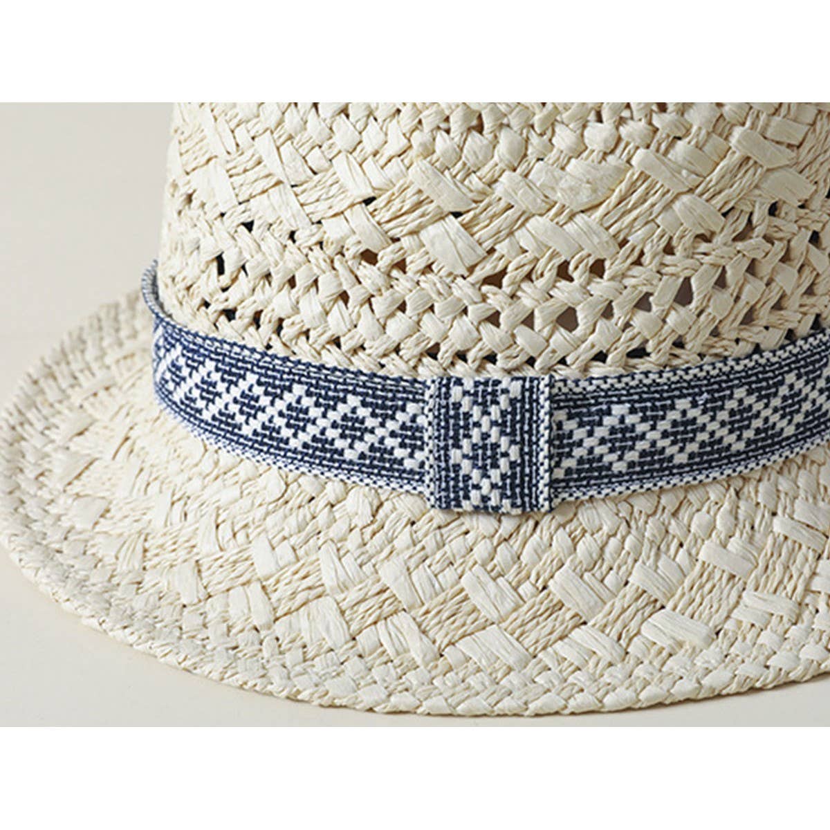 CASUAL WOVEN SUNSCREEN SMALL STRAW HAT,PANAMA HAT_CWAH1104
