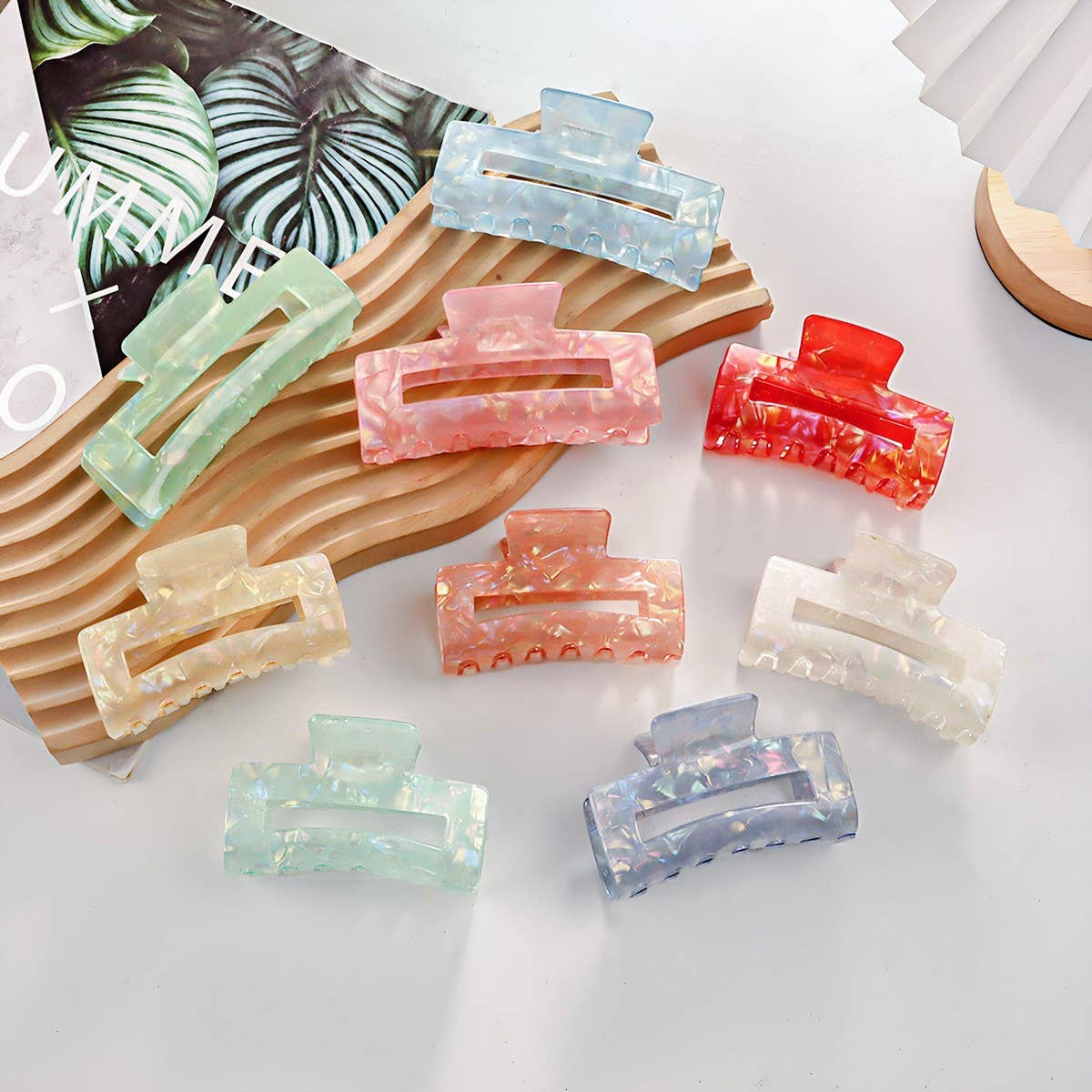 CWAHA1402_ELEGANT RECTANGLE LARGE HAIR CLAW CLIP