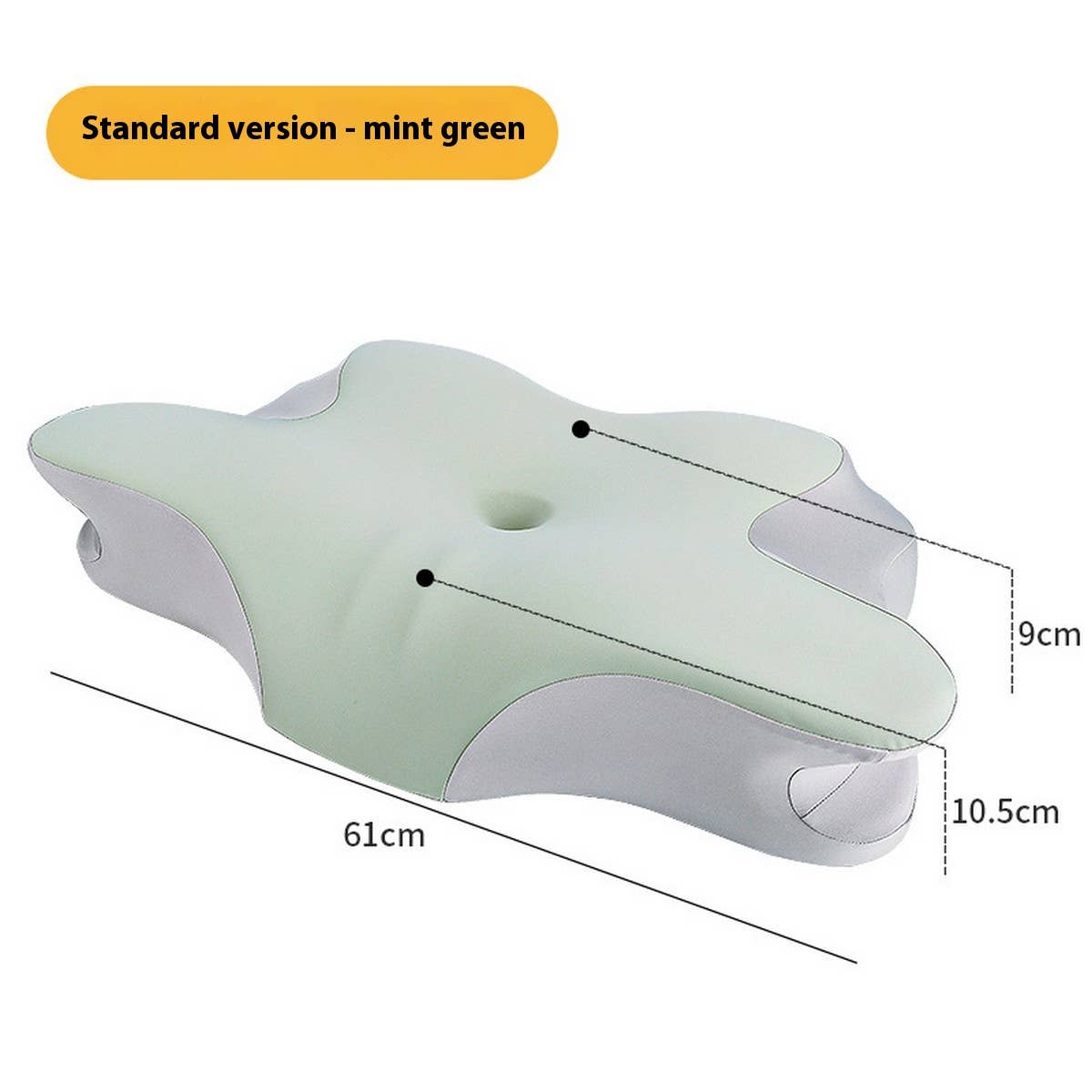 Deep Sleep Memory Foam Neck Pillow with Pillowcase