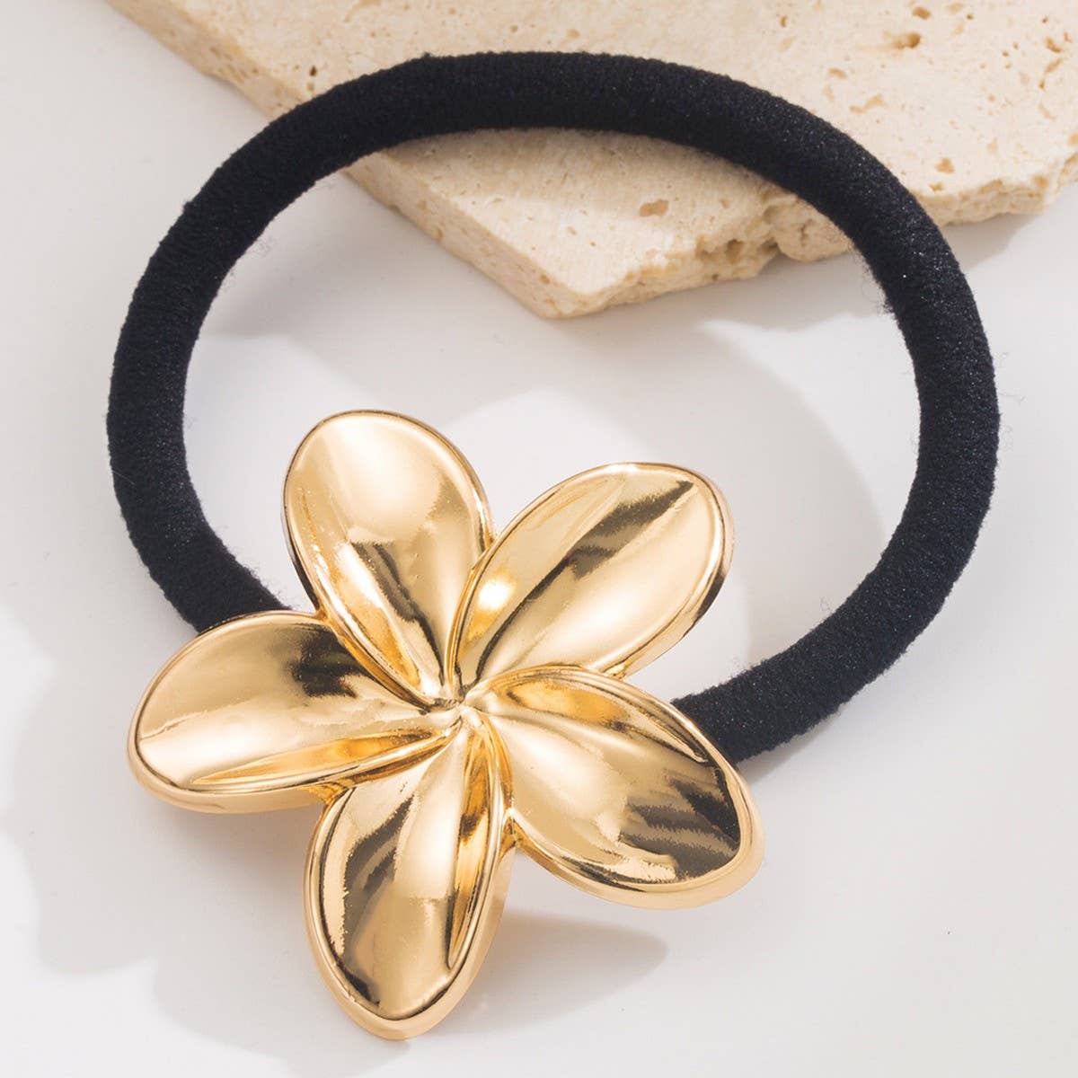 New Minimalist Flower Hair Tie for Ponytails