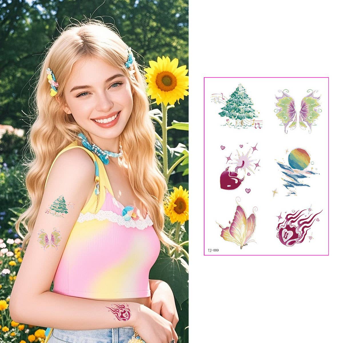 Gold Foil Tattoo Stickers for Girls ?Chic & Classy