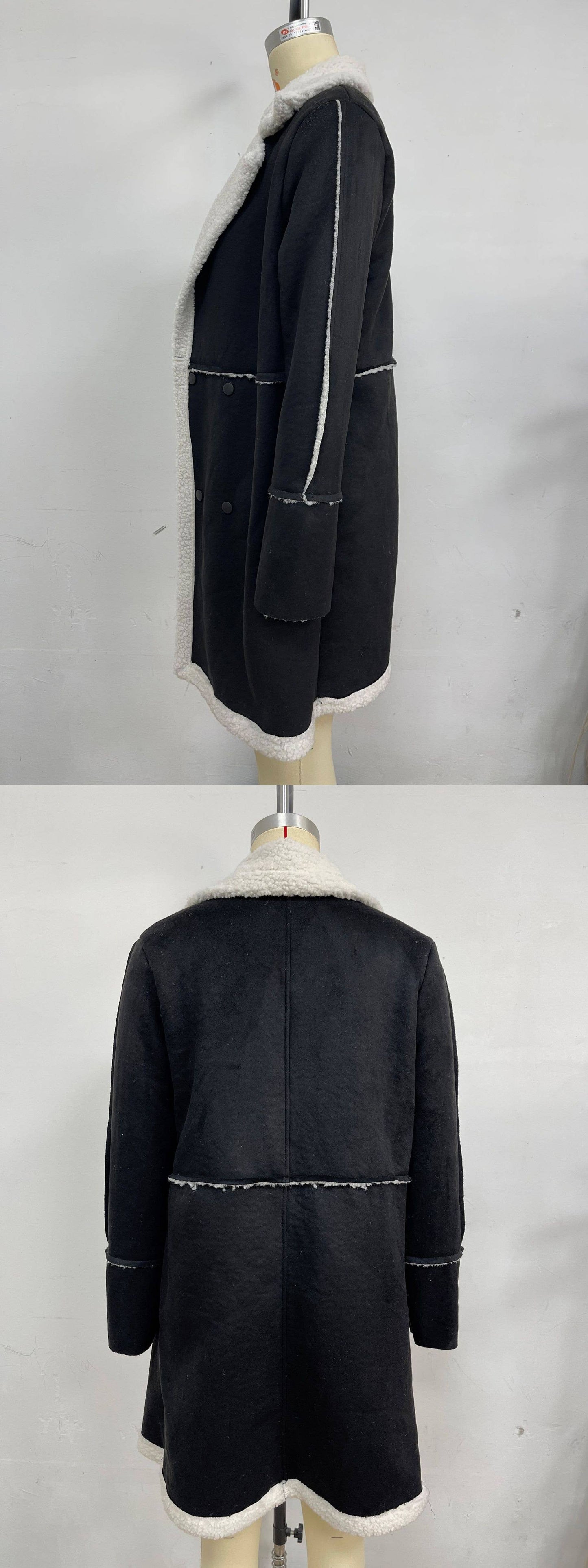 LAMB WOOL PATCHWORK CASUAL FASHION JACKET