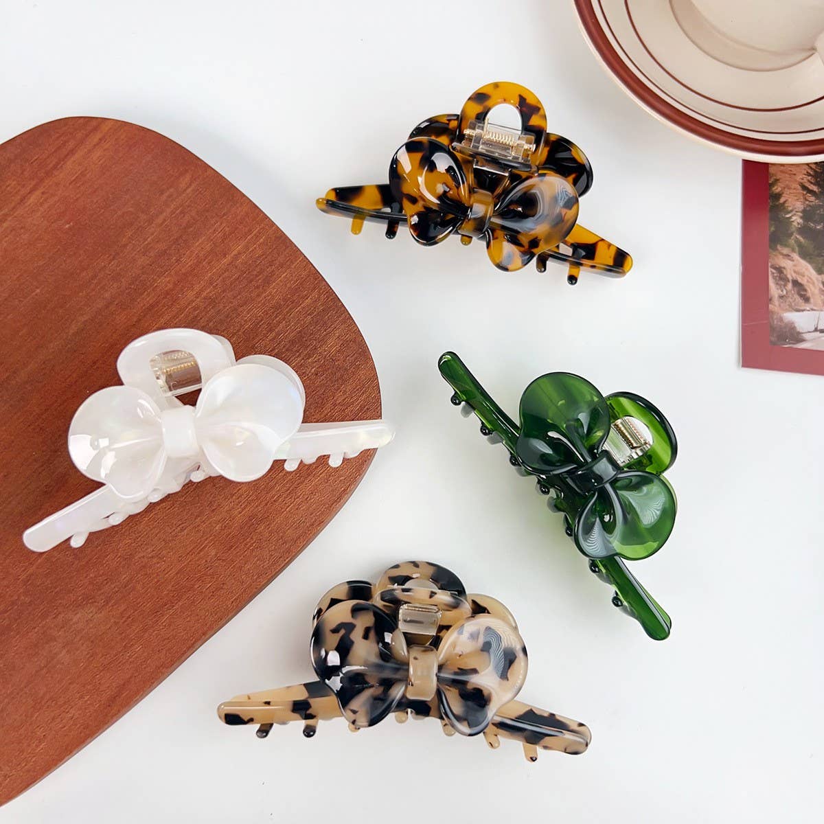 AESTHETIC AND HIGH-END SWEET BOW HAIRPIN_CWAHA1587