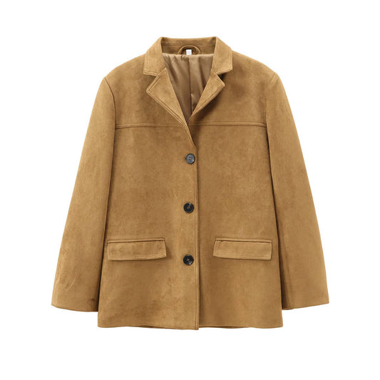 SINGLE-BREASTED ALL-IN-ONE LAPEL SOLID SUIT