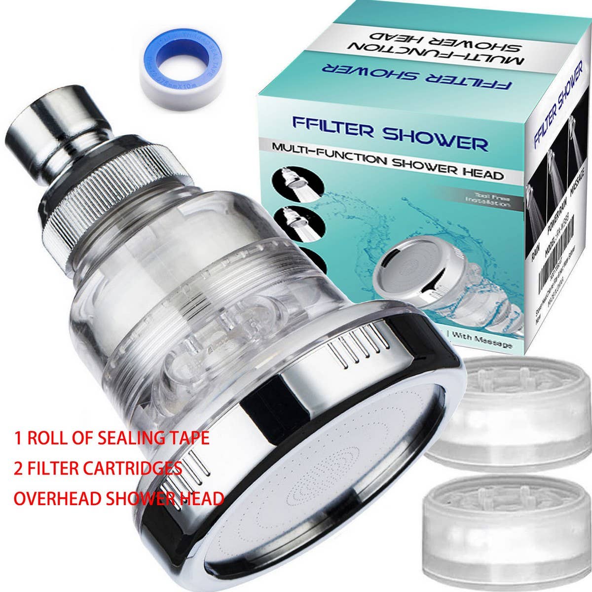 3 INCH FILTER BOOSTER CEILING SHOWER HEAD_CWASC1709
