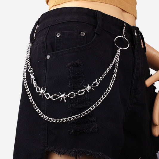 GOTHIC THORNS PANTS CHAIN CLOTHES ACCESSORY