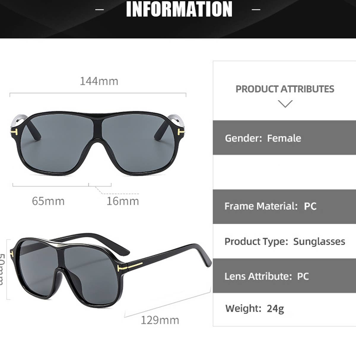 NEW STYLE INTEGRATED FASHION SUNGLASSES_CWASG0477