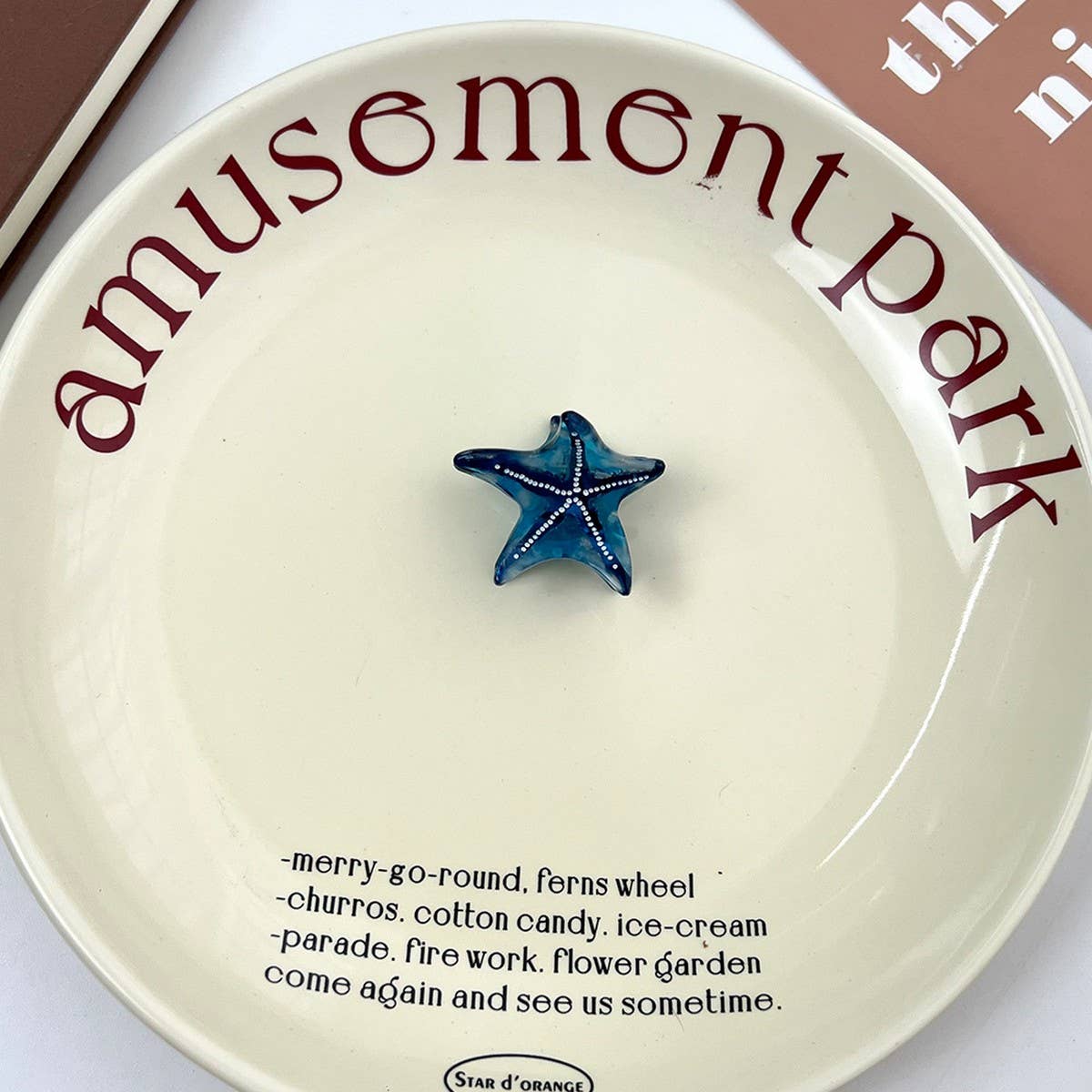 Mini Ocean Starfish Hair Claw, Chic Side Clip