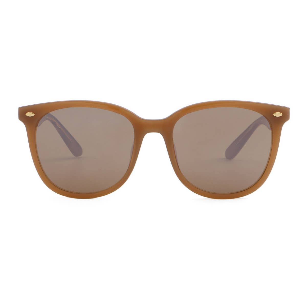 RETRO ROUND FRAME PIN-STYLE RICE NAIL SUNGLASSES_CWASG0510