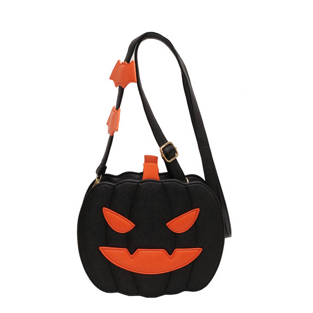 HALLOWEEN PUMPKIN DIAGONAL SMALL ROUND BAG_CWAB0982