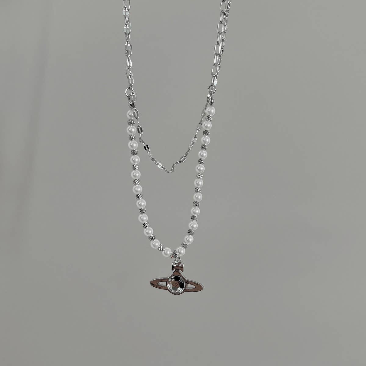 STYLISH PEARL PLANET NECKLACE_CWAJE1268