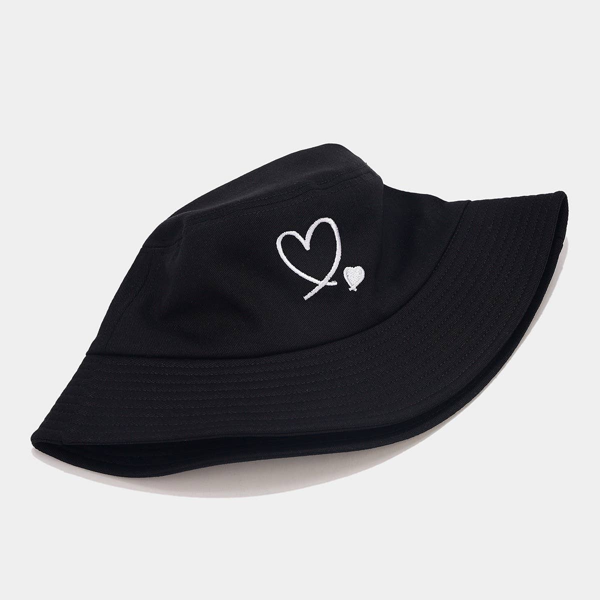 CWAH3173_FASHIONABLE HEART EMBROIDERED BUCKET HAT