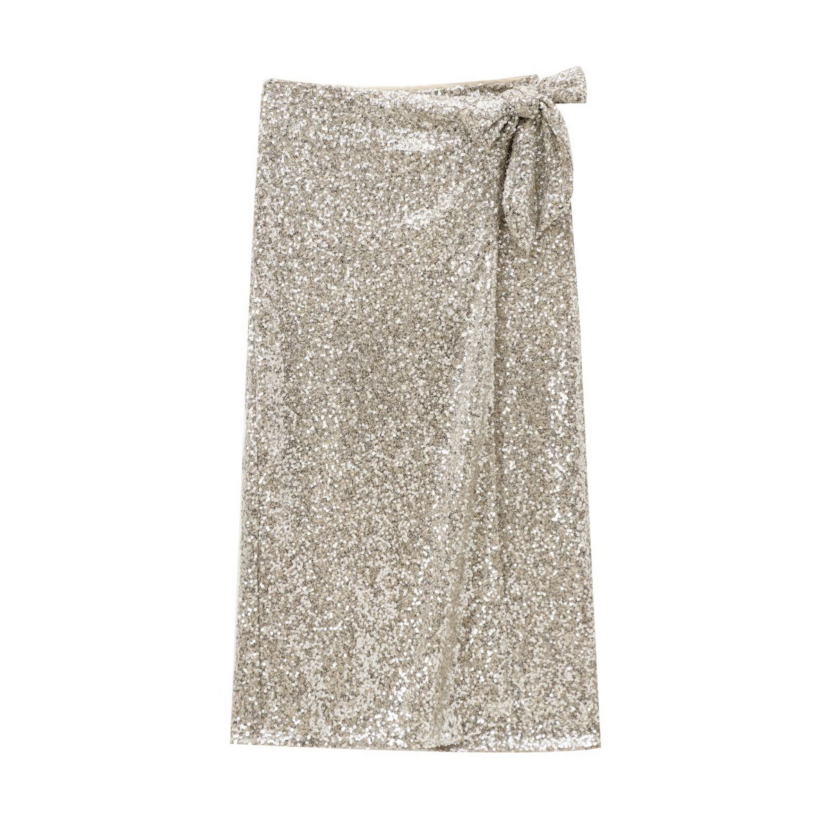 Sequin Wrap Skirt, French Chic Style for Women