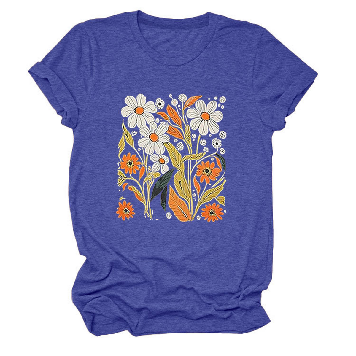 Women??¢s Summer Tee ??Floral Casual Round Neck_CWTTS1500