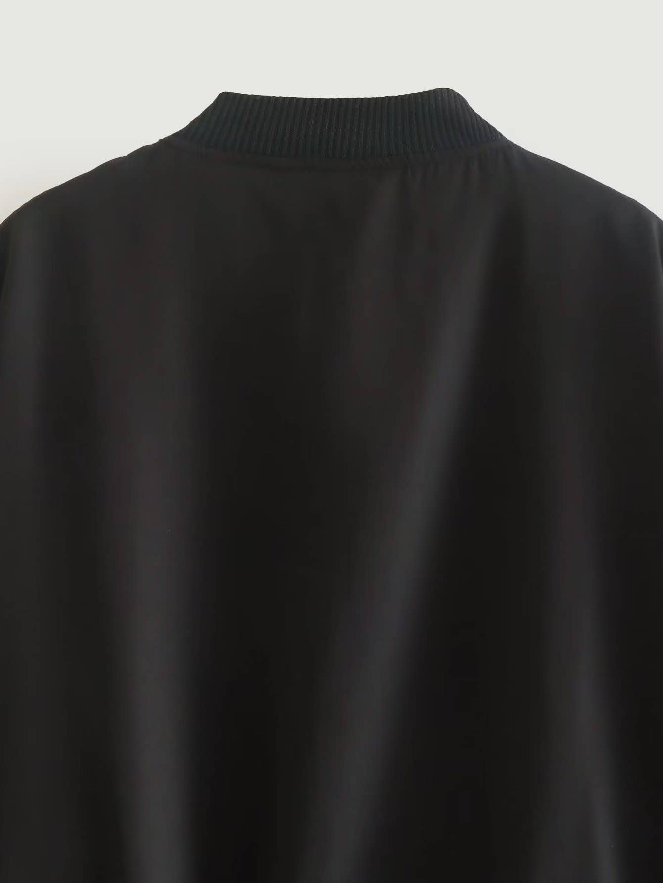 Urban casual loose solid-color pilot jacket coat