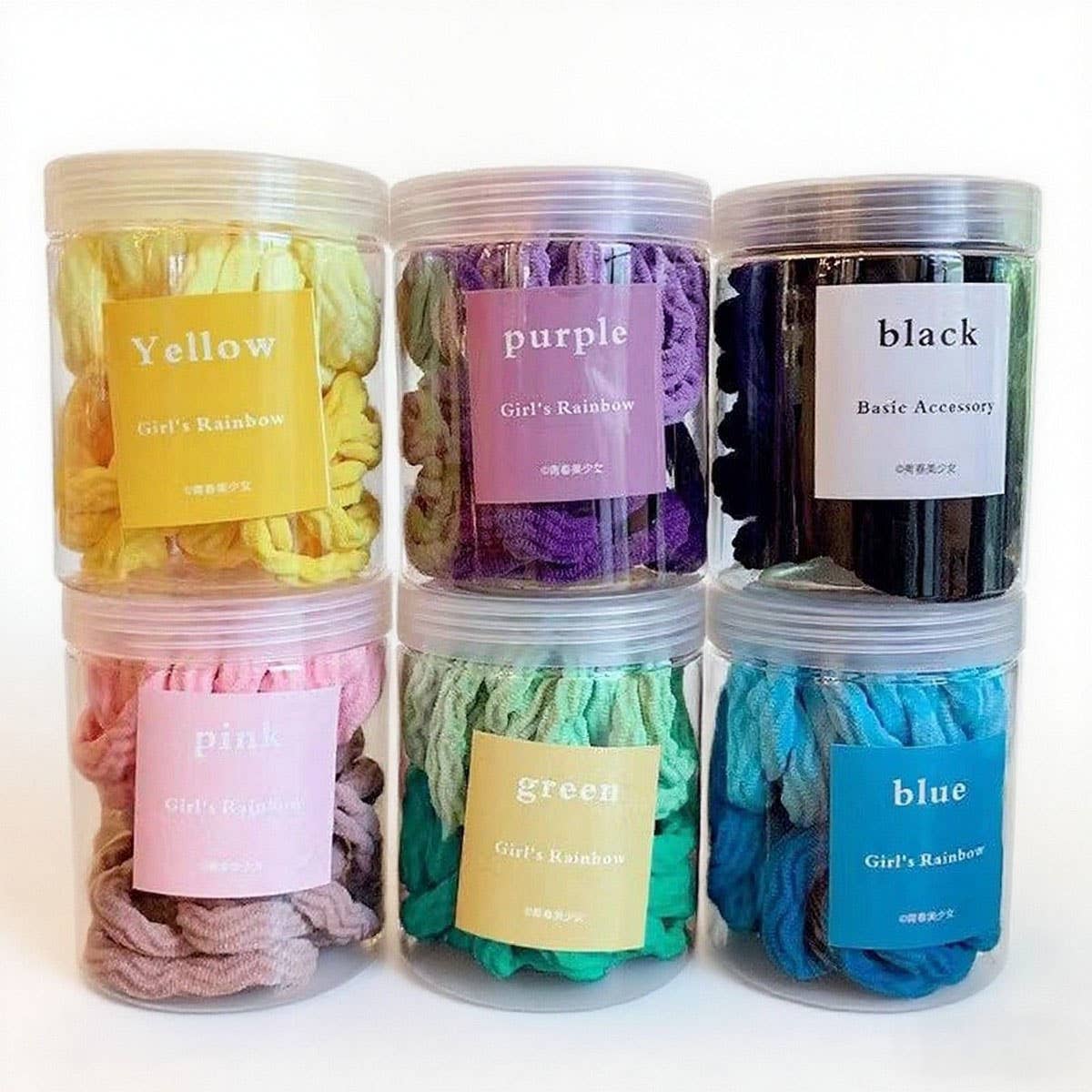 CWAHA07438_GRADIENT SPIRAL ELASTIC HAIR TIE FOR WOMEN