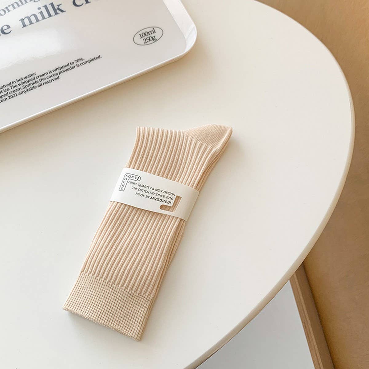 CWMS2495_SPRING AND SUMMER MACARON COLOR SOCKS