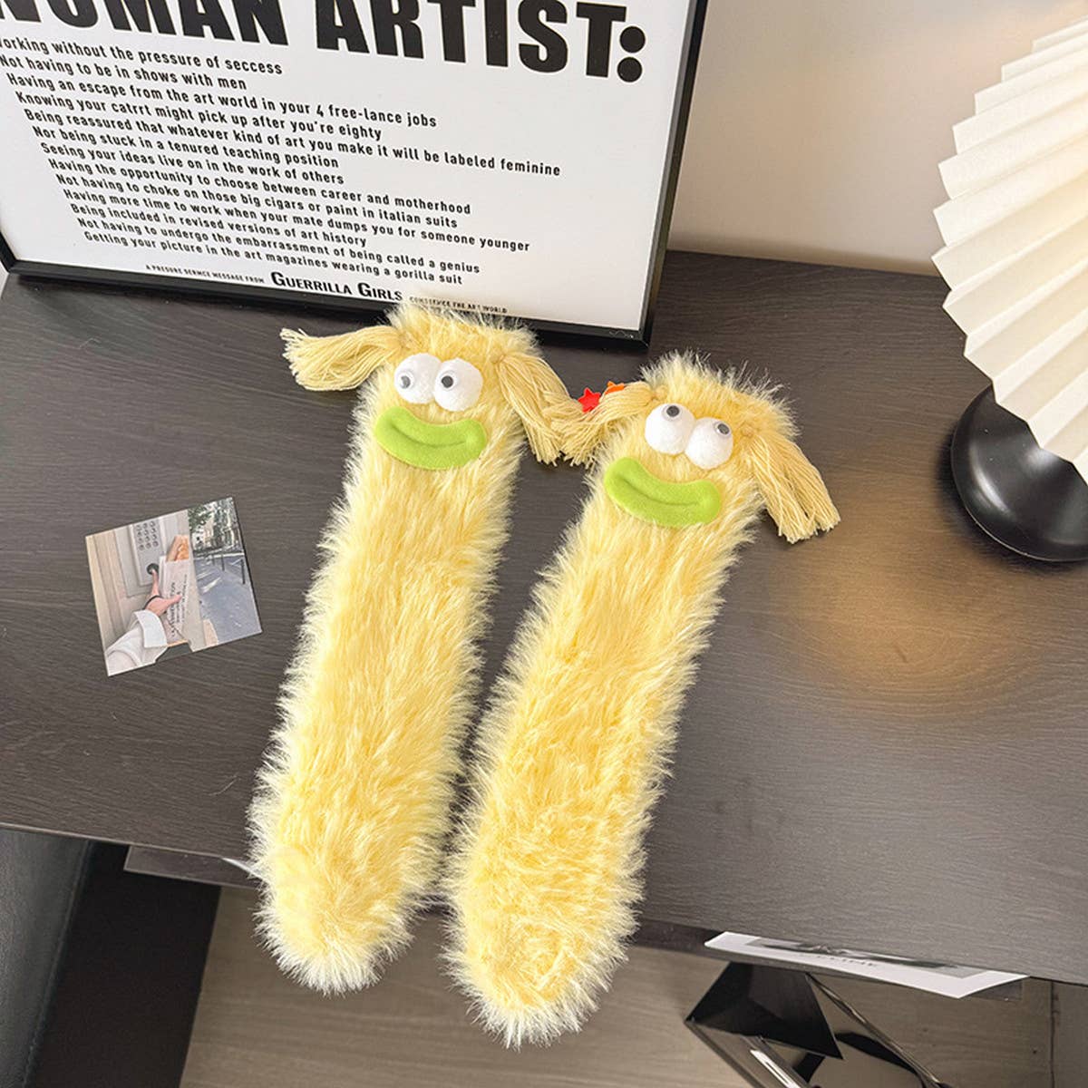 NEW CORAL FLEECE FUNNY UGLY CUTE THICKENED SOCKS