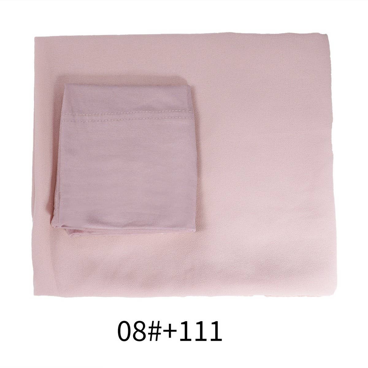 TWO-PIECE CHIFFON SHAWL AND HEADSCARF