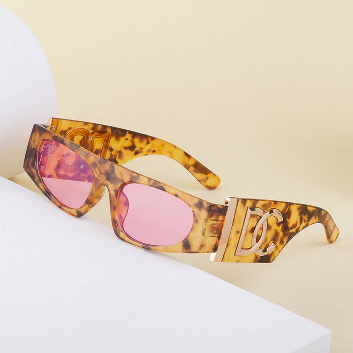 STEAMPUNK SMALL FRAME WIDE TEMPLE SUNGLASSES_CWASG0683