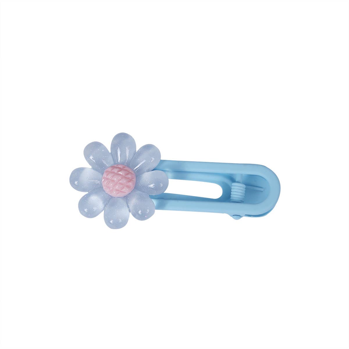 Dopamine-colored resin flower hair clips