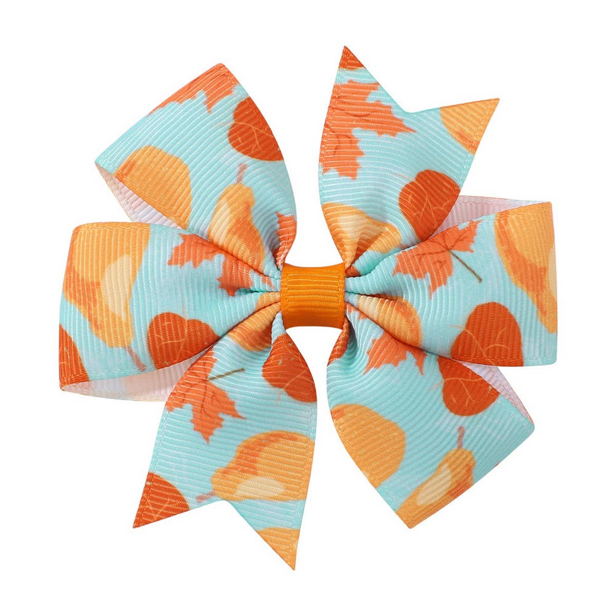 Thanksgiving Turkey Pumpkin Tail Hair Clip