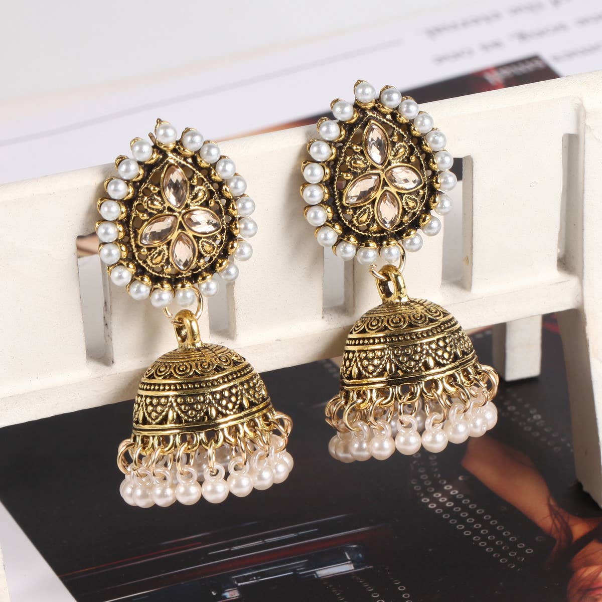 HANDMADE TASSEL BELL STYLE EARRINGS