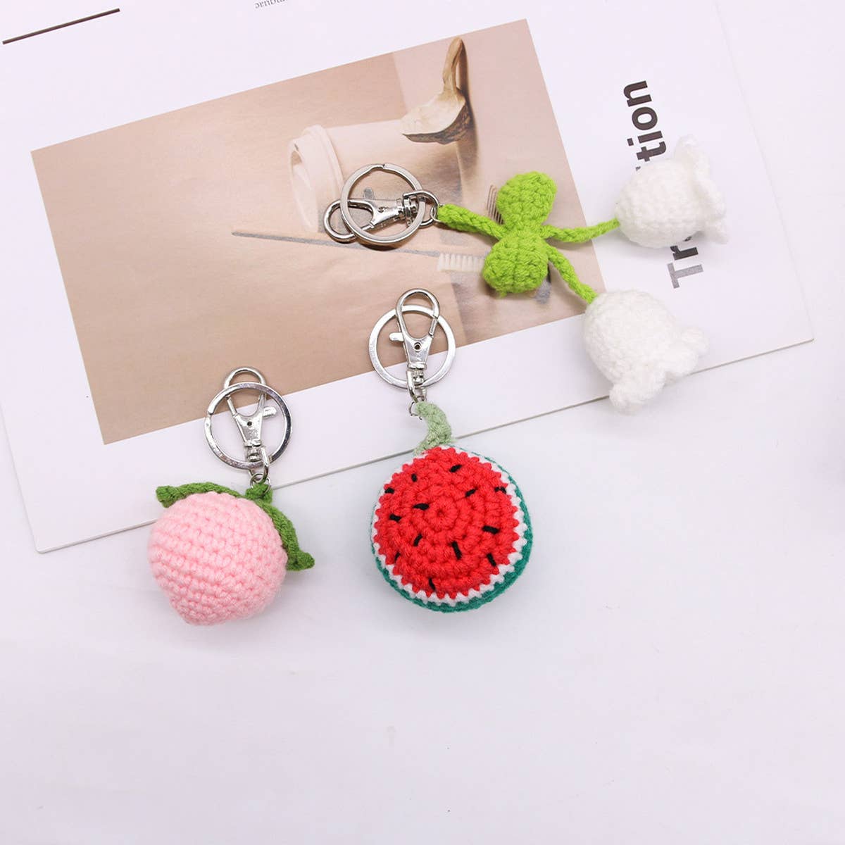 FRUIT HANDMADE TASSEL BRAIDED KEY