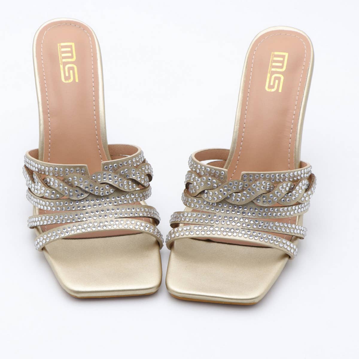 WOMEN VERSATILE RHINESTONE STRAP SANDALS