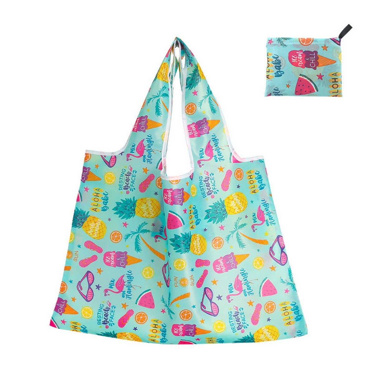 LARGE CAPACITY OXFORD CLOTH FOLDING SHOPPING BAG_CWAB3462