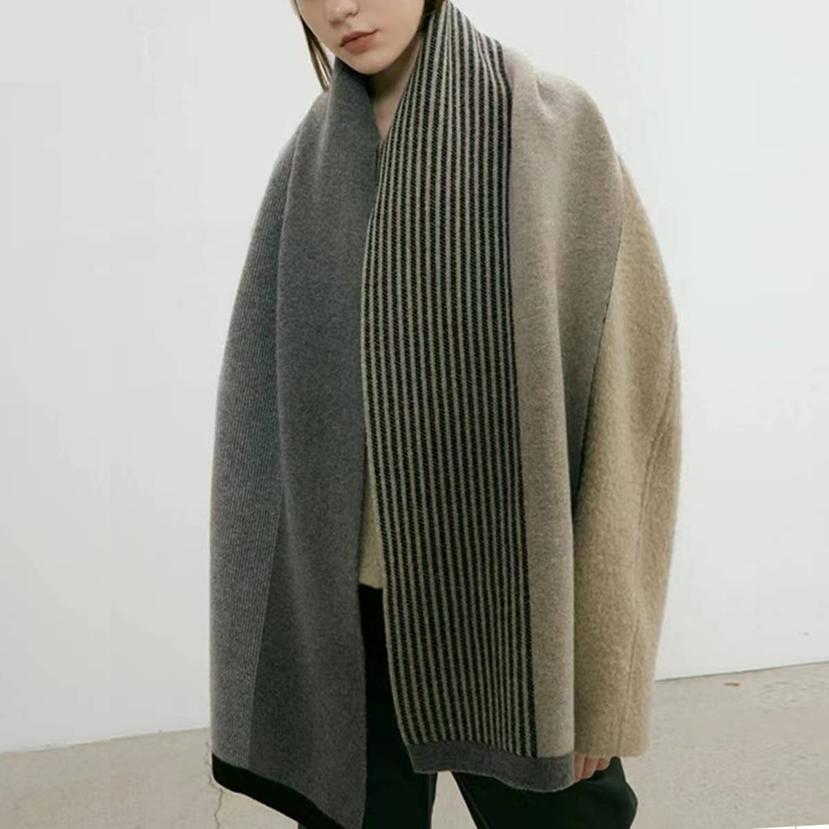 Knit Scarf - Unisex Elegant Winter Couples Wrap