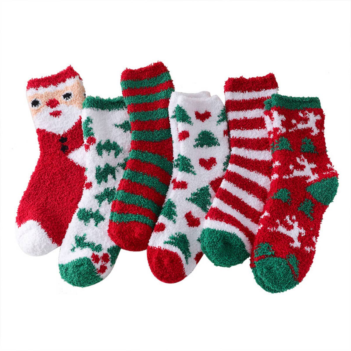 CHRISTMAS SOCKS GIFT BOX WARM MID-TUBE SOCKS